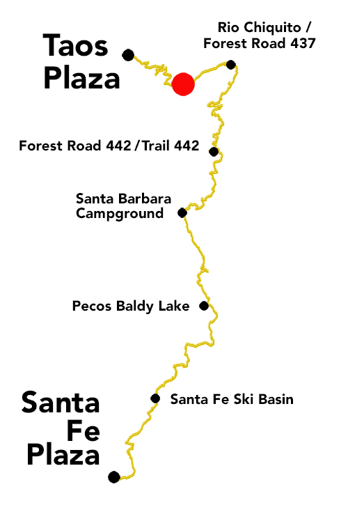 Section 6-3. View from FR 437 about half a mile before Drake Canyon