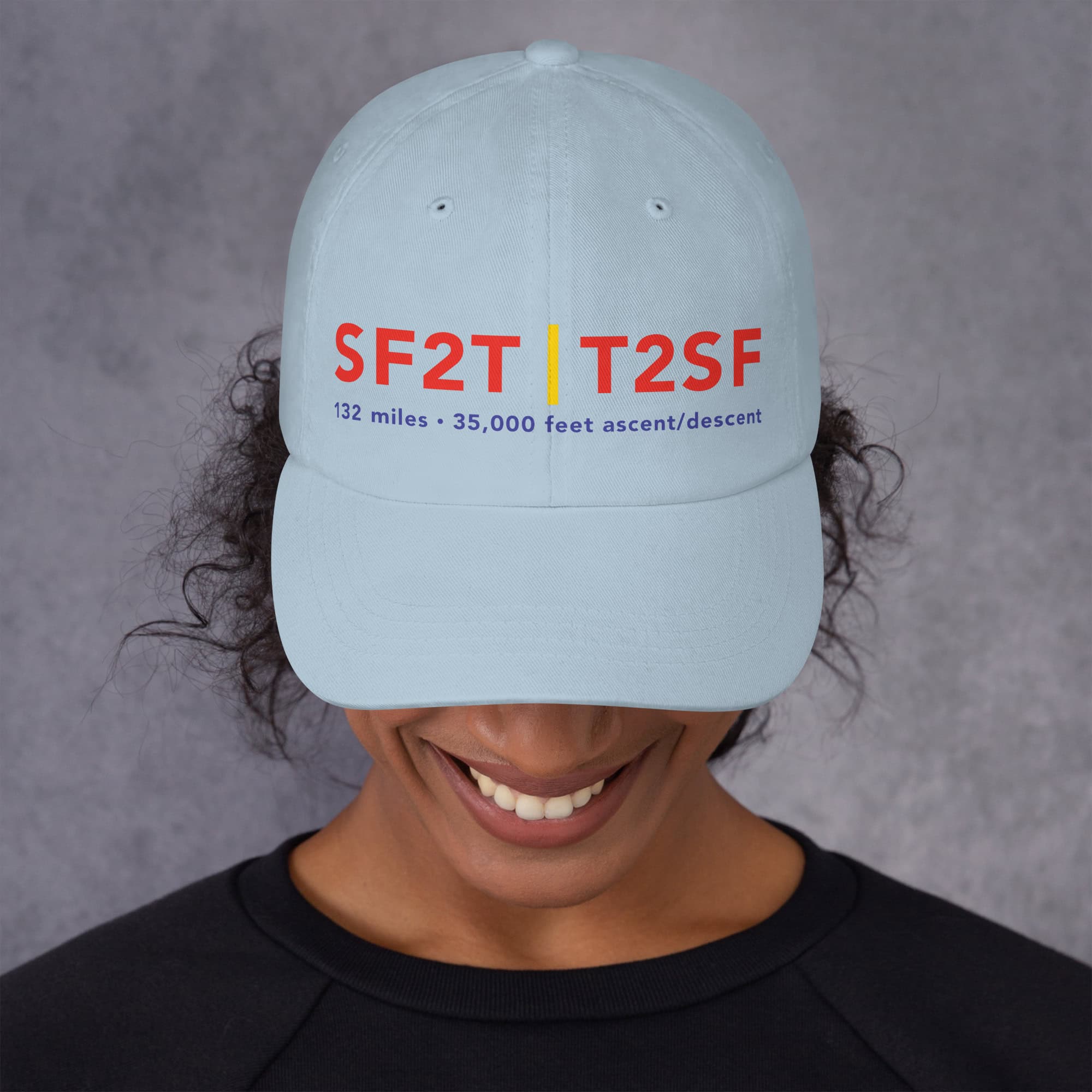 SF2T | T2SF - 132 miles, 35,000 feet ascent/descent hat - Image 7