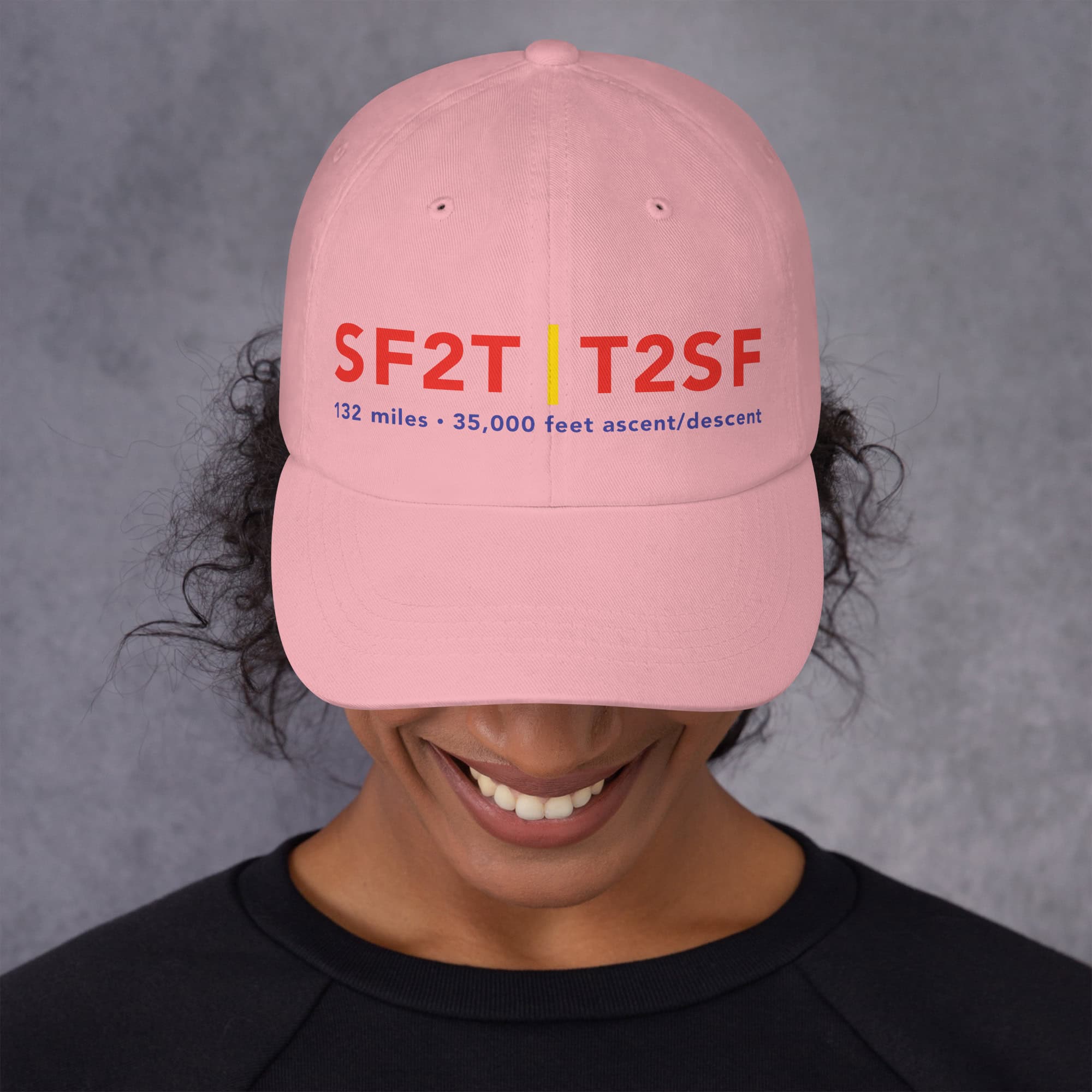 SF2T | T2SF - 132 miles, 35,000 feet ascent/descent hat - Image 4