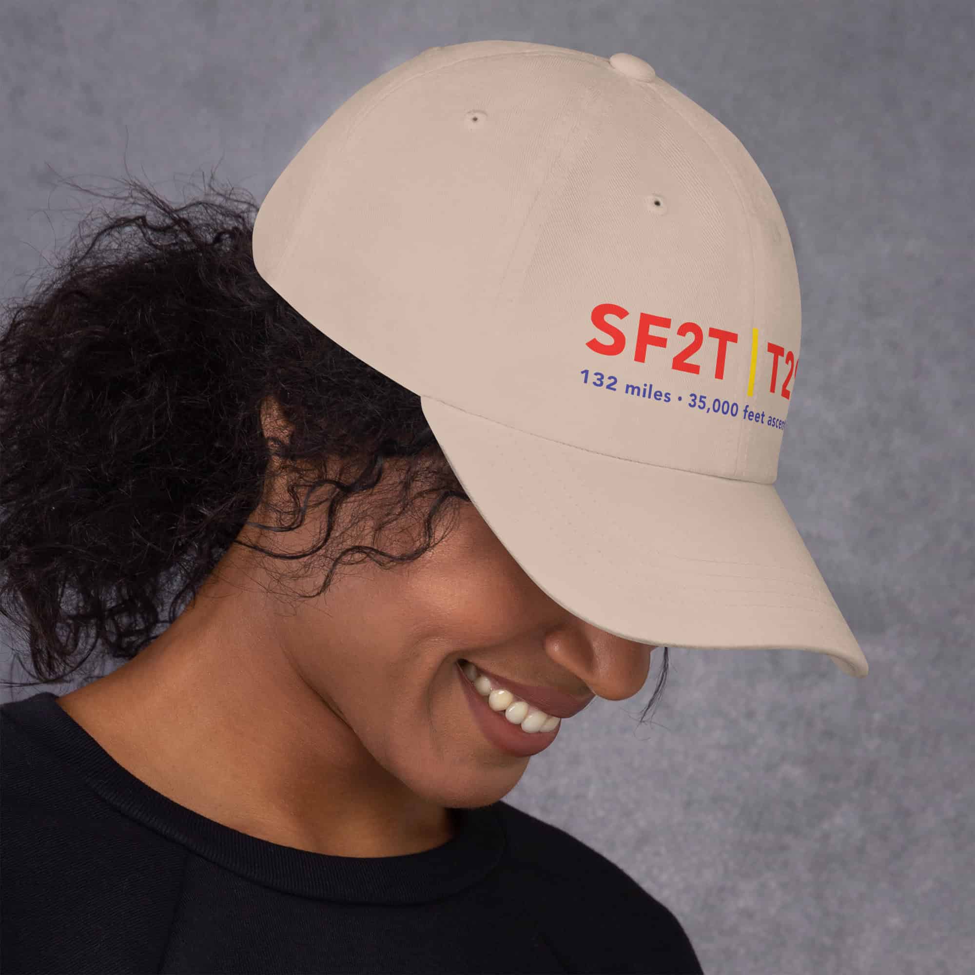 SF2T | T2SF - 132 miles, 35,000 feet ascent/descent hat - Image 3