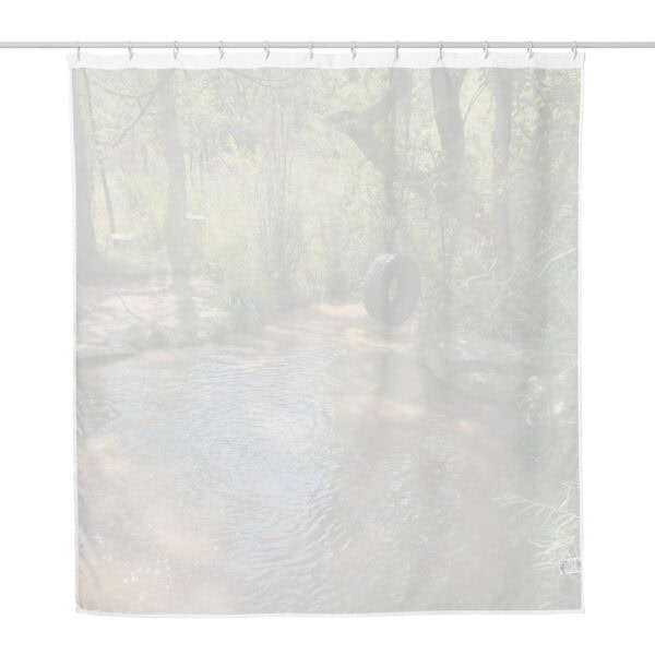 Tire swing along Santa Fe River - Shower curtain