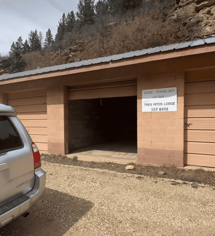 Resupply box at Tres Ritos Lodge for Santa Fe to Taos Thru-Hike, storage unit for hikers.