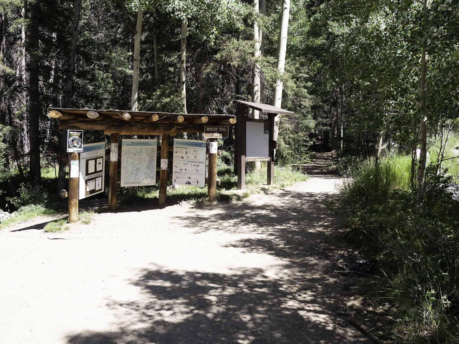 S1-9 Winsor Trailhead, Santa Fe Ski Basin. End Section 1.