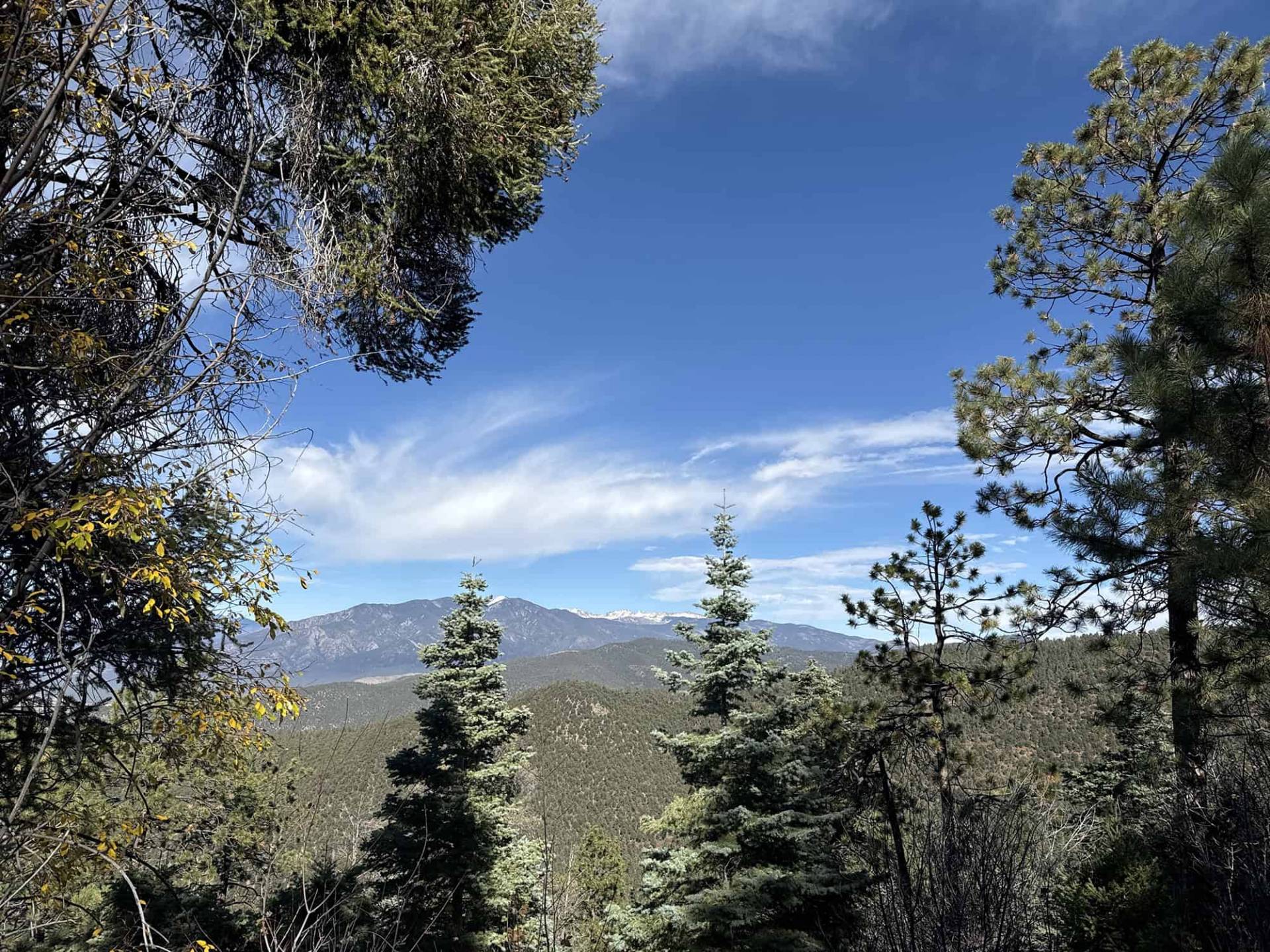 S6-5 view of Taos Mountains from unnamed trail