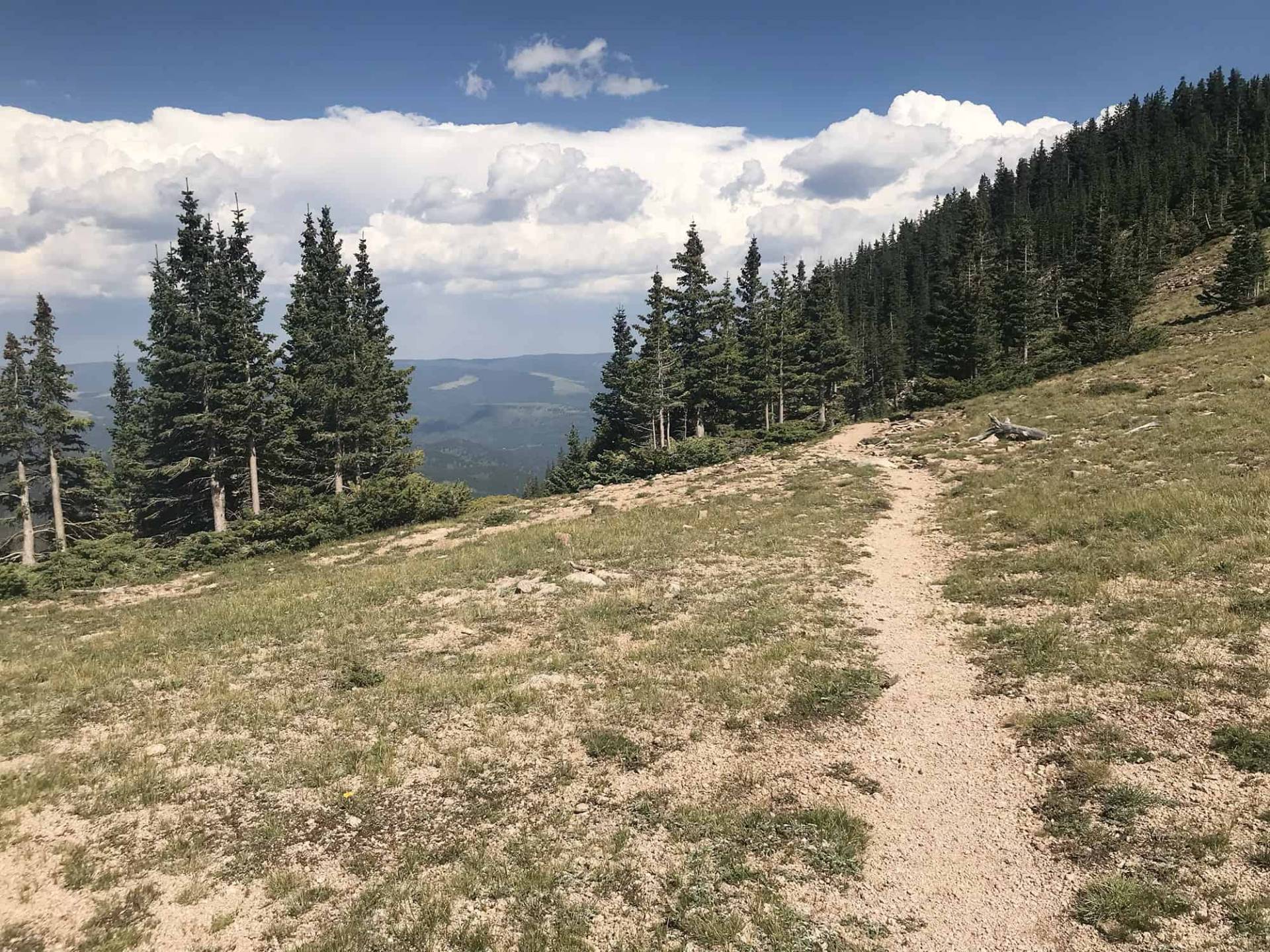 View of Truchas Peaks from the saddle en route to Lake Katherine, Section s2-3