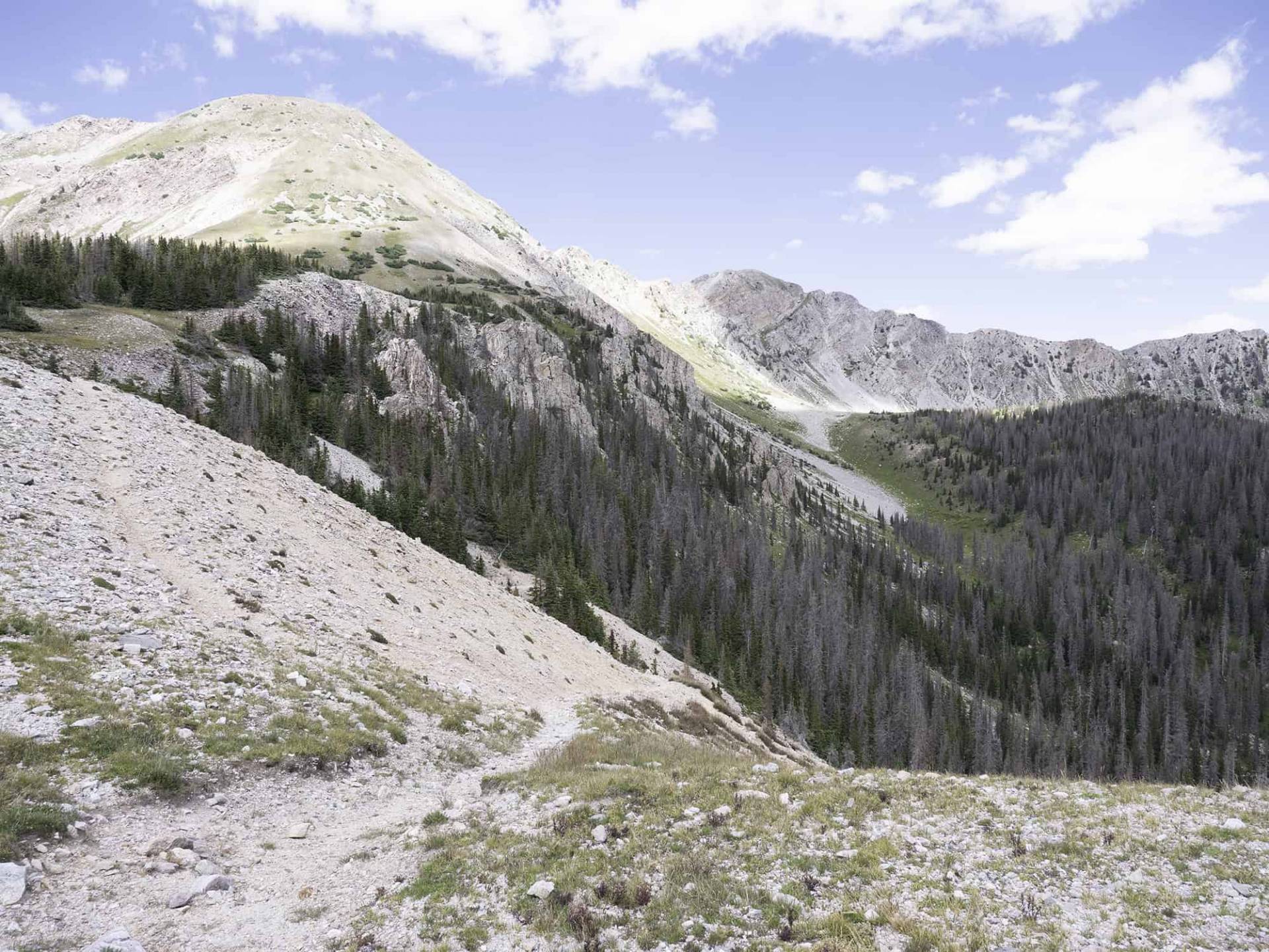 S3-5 Middle Fork Trail with Truchas Peaks in the distance