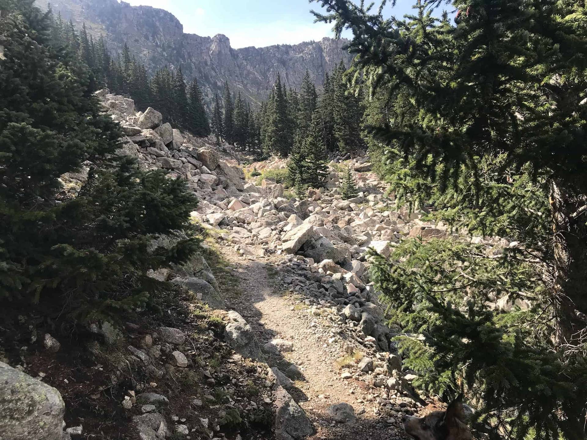 View of Truchas Peaks from the saddle en route to Lake Katherine, Section s2-3